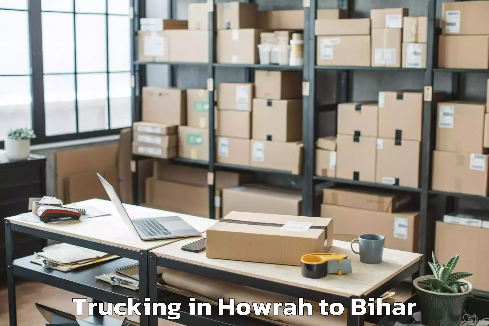 Book Howrah to Wazirganj Trucking Online